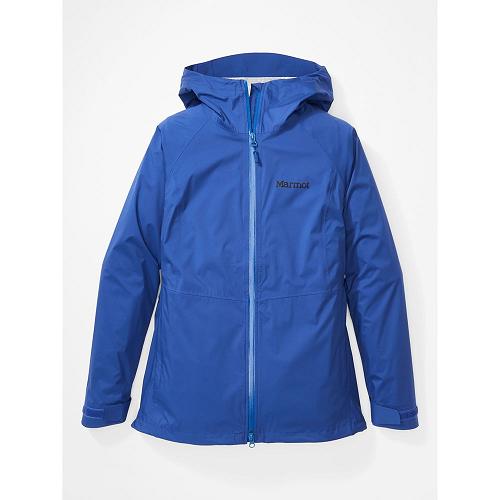 Marmot PreCip Stretch Jackets - Womens Rain Jacket Grey Blue CA4825067 Canada